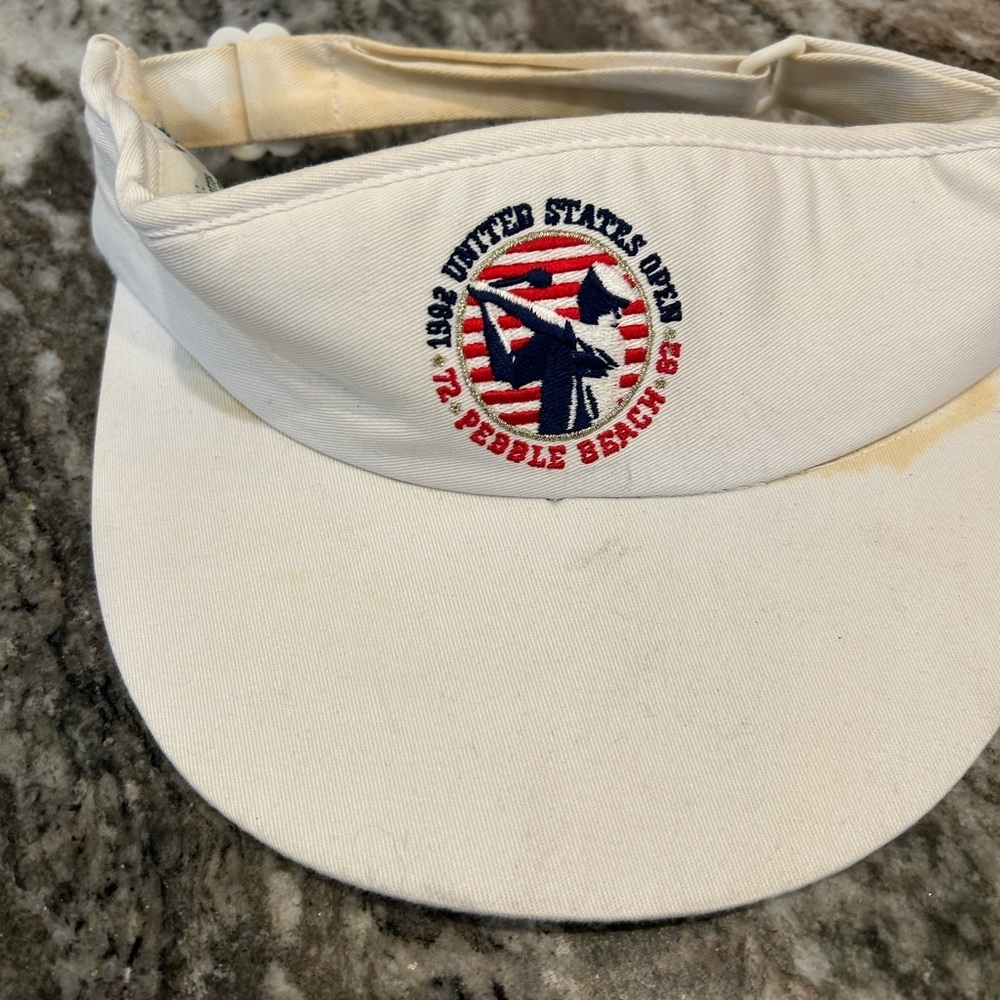 Vintage 1992 Us Open Visor Has Wear